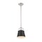 Z-Lite Z-Studio 1 Light Mini Pendant, Matte Black 726MP-MB+BN - alternate 3